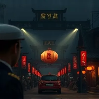 方形主视觉：淡紫渐变背景下展开的剧集片场打板与场记牌