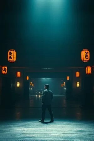 《玻璃花房》竖版海报，透光花房与垂落的藤蔓