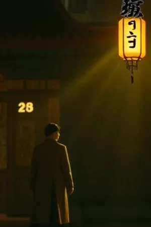 《深海便利店》竖版海报，蓝调灯光下整齐的货架